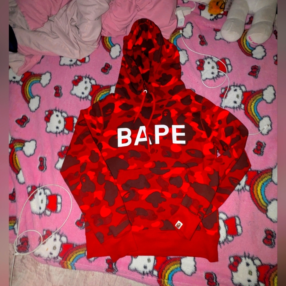 Red Bape Camo Hoodie